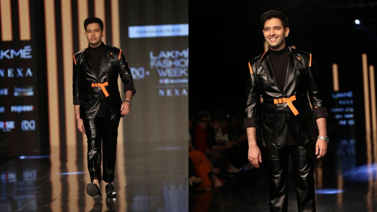 AAP leader Raghav Chadha walks the ramp at Lakme Fashion Week