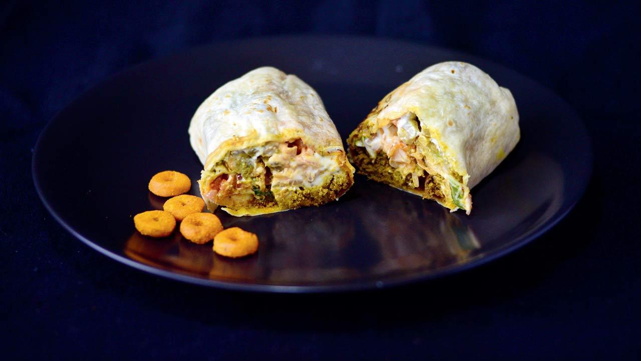 Mutton seekh roll