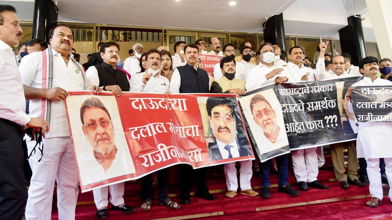 Oppn aggressive over OBC quota, demands Nawab Malik’s sacking