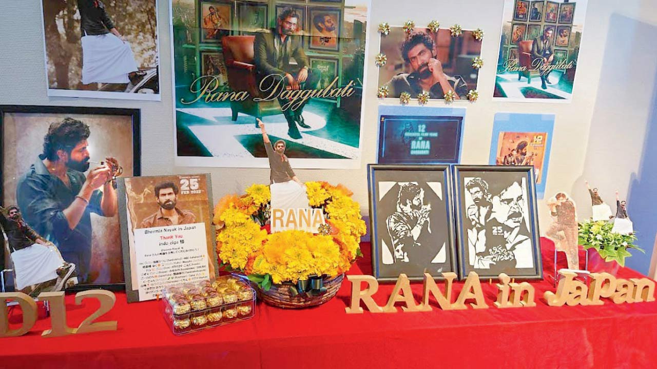 Some merchandise that Rana’s fans in Japan have come up with