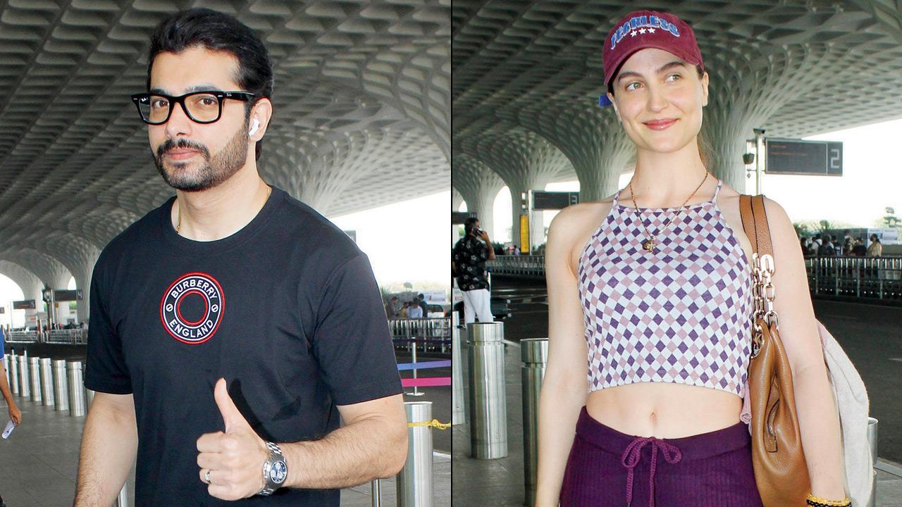Sharad Malhotra and Elli AvrRam