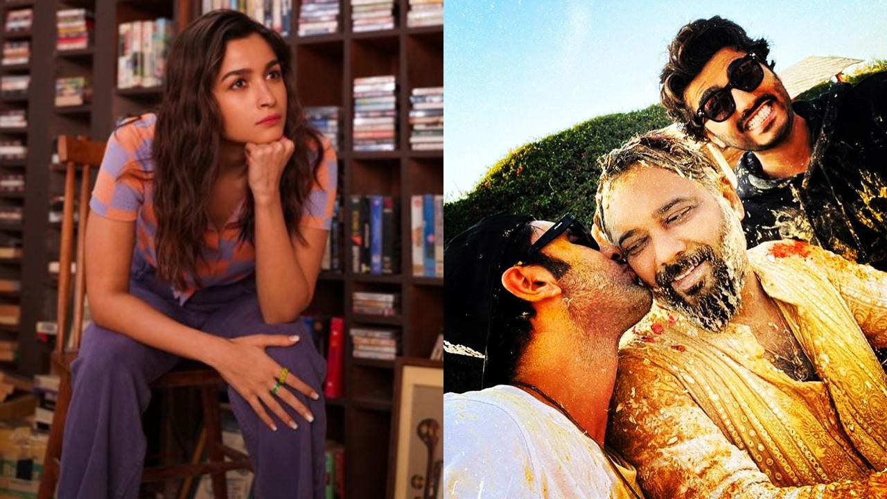 Arjun Kapoor shares snap of Ranbir Kapoor kissing Luv Ranjan, tags Alia Bhatt