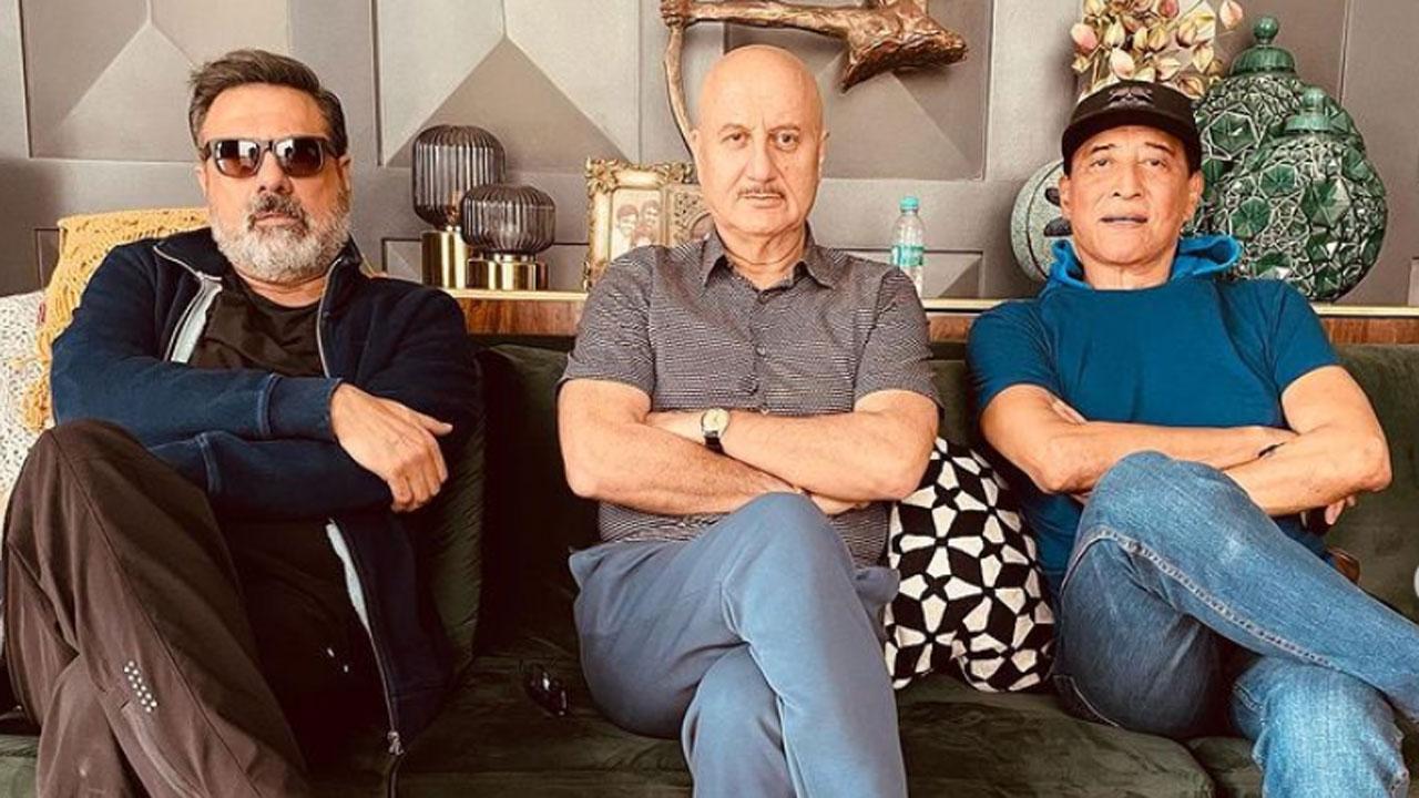 Anupam Kher treats fans to picture with Boman Irani, Danny Denzongpa