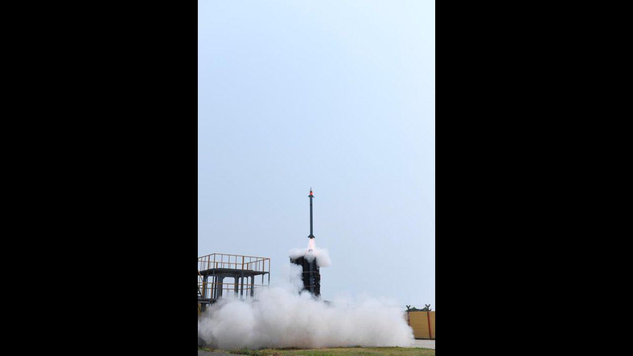Indian Army successfully testfires MRSAM air defence missile, scores direct hit at target