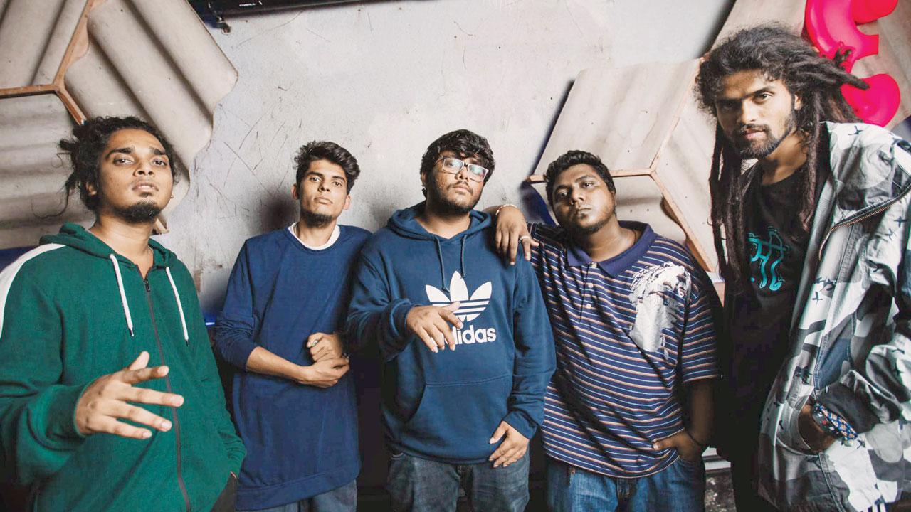 Dharmesh Parmar aka MC Tod Fod with the Swadesi crew