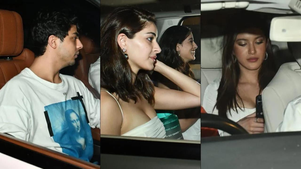 Aryan Khan attends Shweta Bachchan's white-themed birthday bash
Aryan Khan, Ananya Panday, Shanaya Kapoor, Gauri Khan, Maheep Kapoor, Sanjay Kapoor, Vikram Phadnis, Angad Bedi, Neha Dhupia, Seema Khan, Jaya Bachchan, Sidharth Malhotra, Karan Johar, Bhavna Pandey, Manish Malhotra, Zoya Akhtar, among others were snapped at Shweta Bachchan's white-themed birthday bash hosted in Mumbai. View all photos here.
