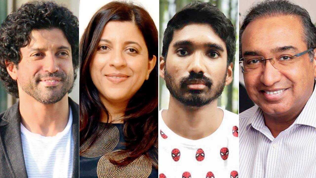 Farhan Akhtar, Zoya Akhtar, Rahul and Sameer Nair