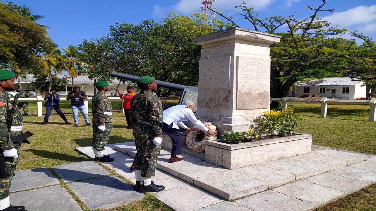 EAM S Jaishankar pays homage to Indian soldiers commemorated at Addu Atoll Memorial in Maldives