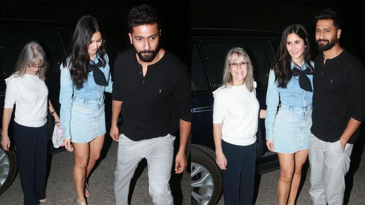 Katrina Kaif and Vicky Kaushal spotted together, step out for dinner with family