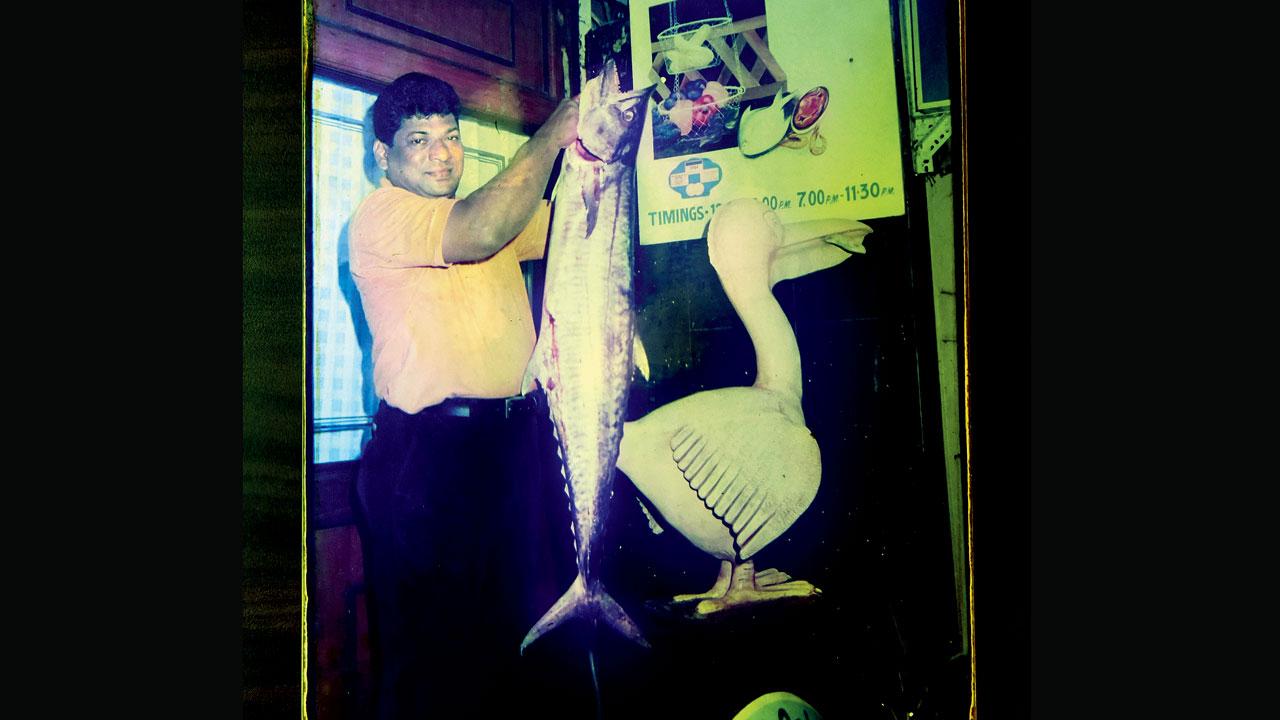 An  old photo of  Francis Fernandes 