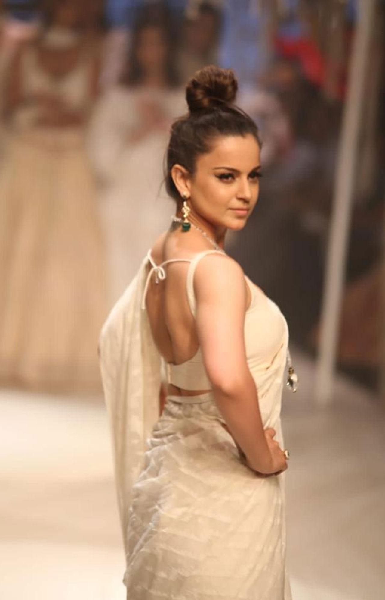 But Sanon, wasn't the only one we spotted at the event, Kangana Ranaut a champion of Handlooms and textiles made an appearance on Day 2 which celebrated sustainable fashion. Ranaut, who walked for Khadi, is delighted that more and more people are turning to Indian textiles and is happy that people are seeking a more organic lifestyle, sustainable fabrics and environment friendly fashion.