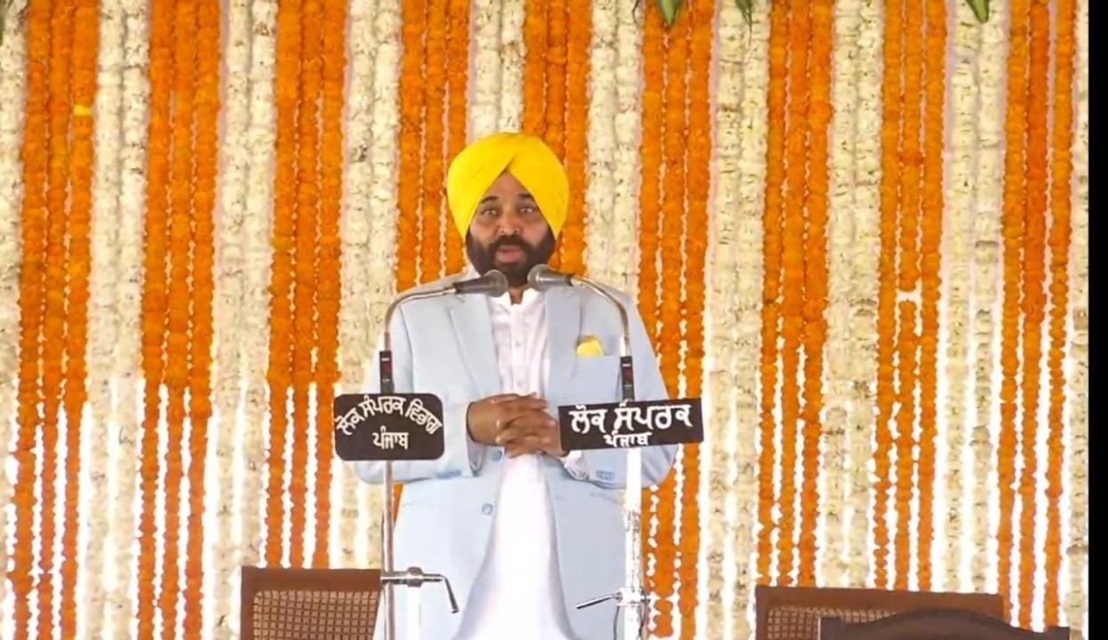 AAP leader Bhagwant Singh Mann sworn in as Punjab chief minister