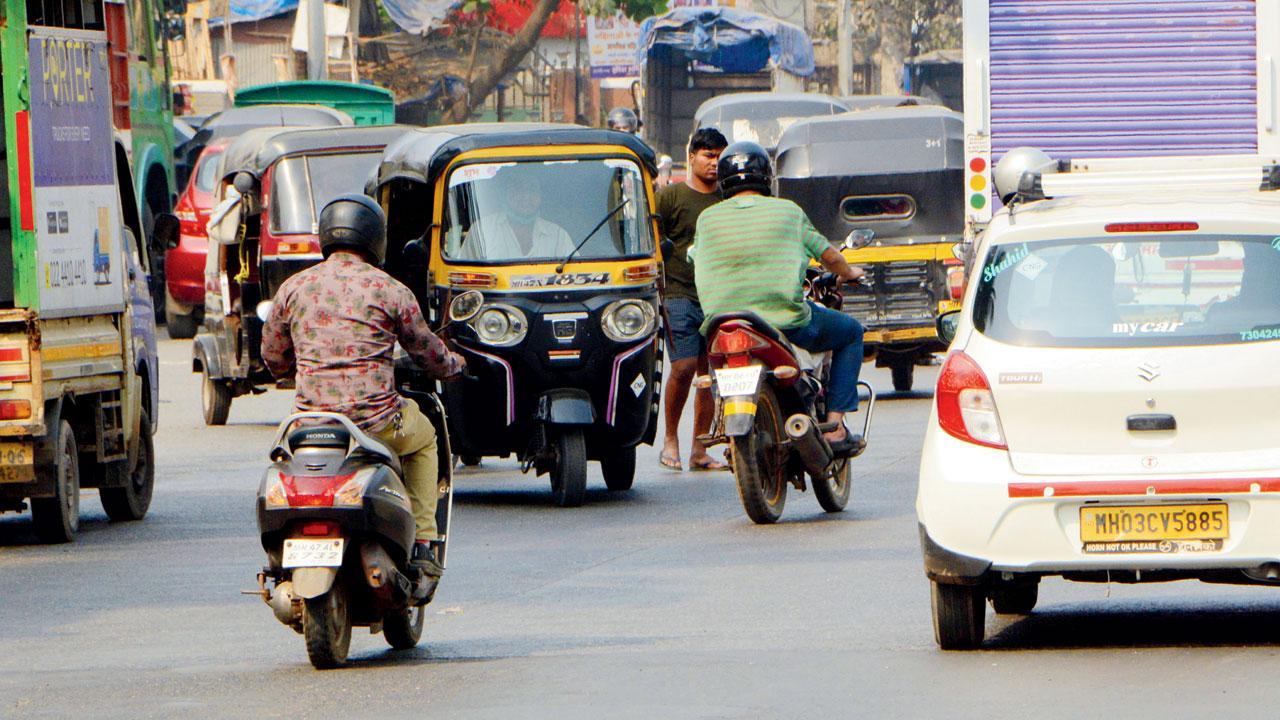 Wrong-side rider rows with cops, held under new rule