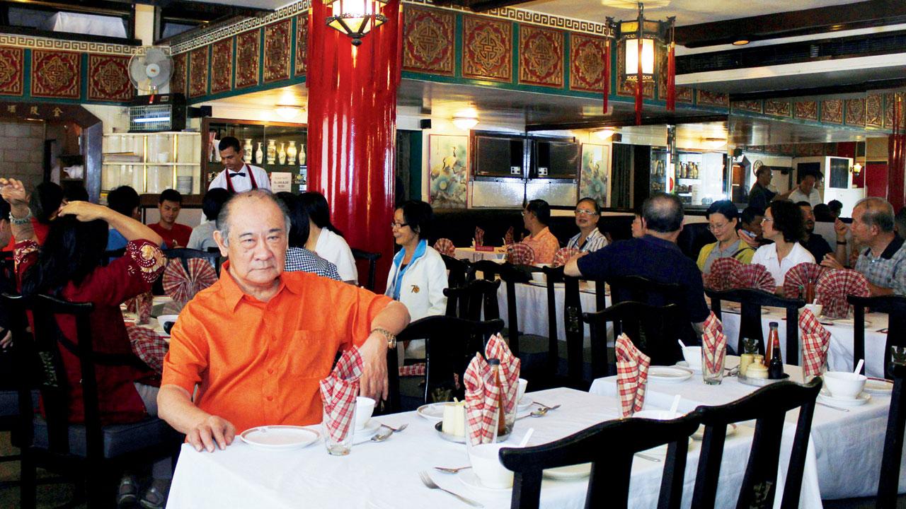 The late Tulun Chen at Kamling, the restaurant he got in appreciation from a gentleman he helped. File pic
