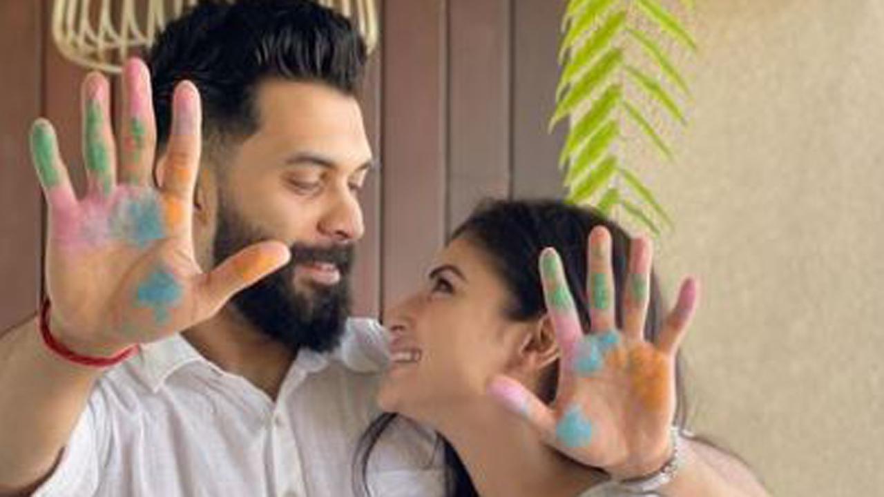 Mouni Roy shares glimpses of first Holi after marriage with Suraj Nambiar
