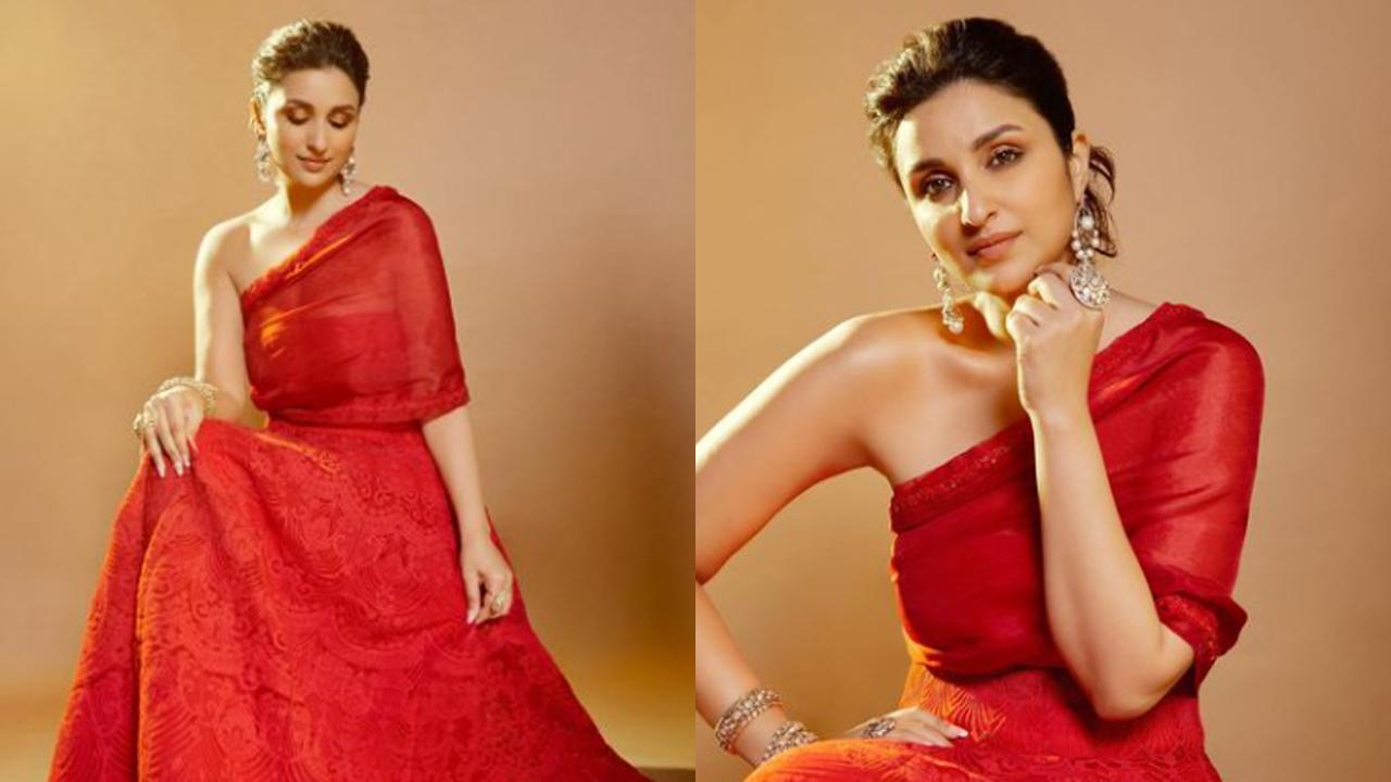 Parineeti Chopra channels old world romance in red ensemble