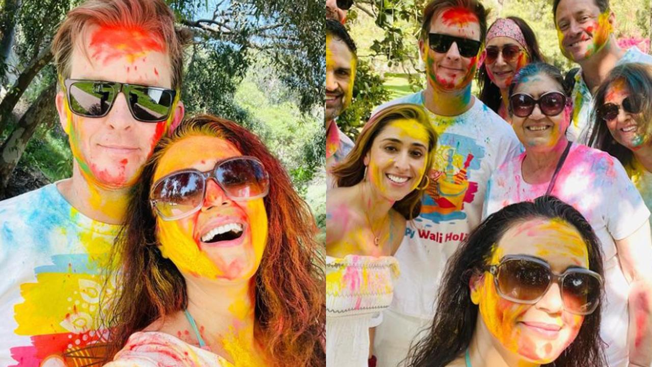 Preity Zinta shares photos from first Holi after welcoming twins with husband Gene Goodenough