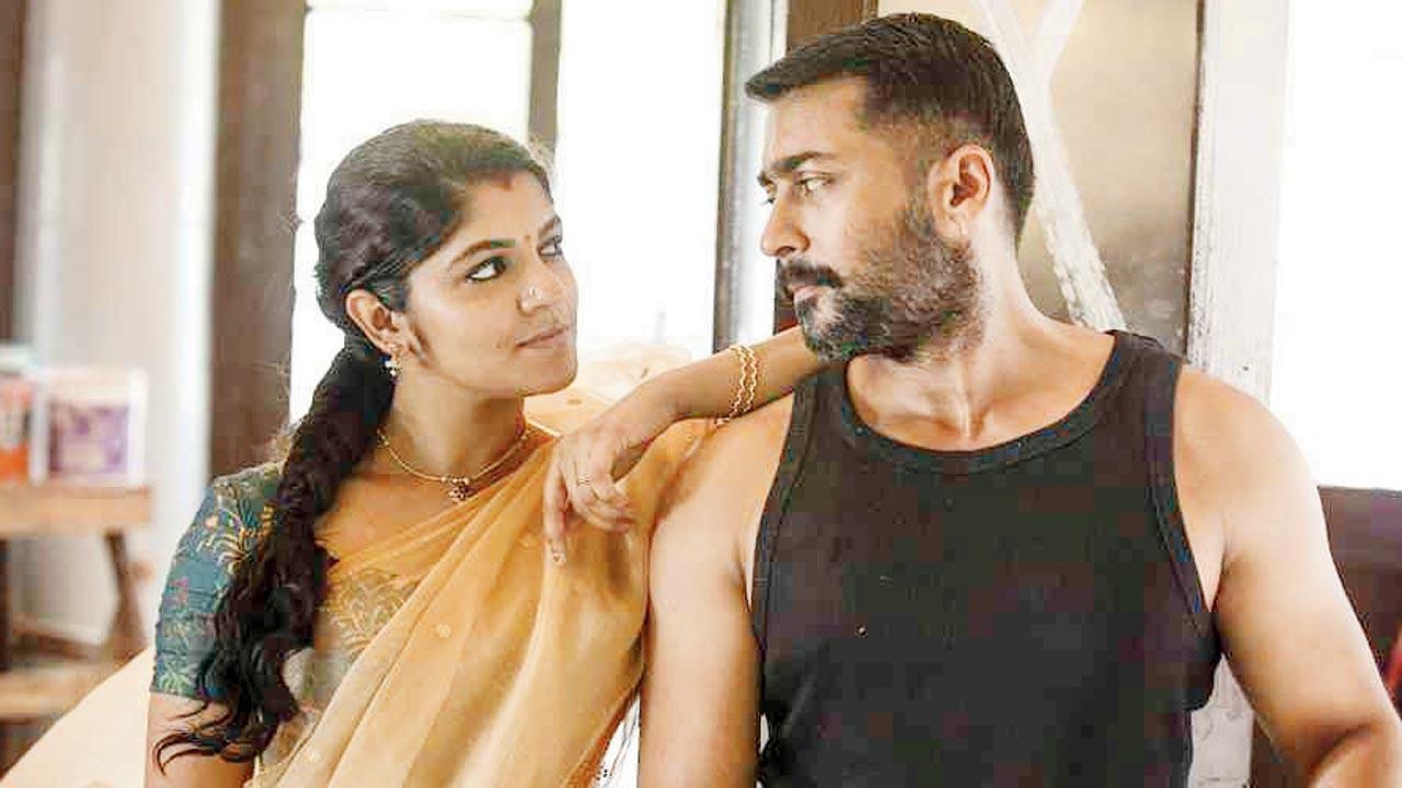 A still from Soorarai Pottru