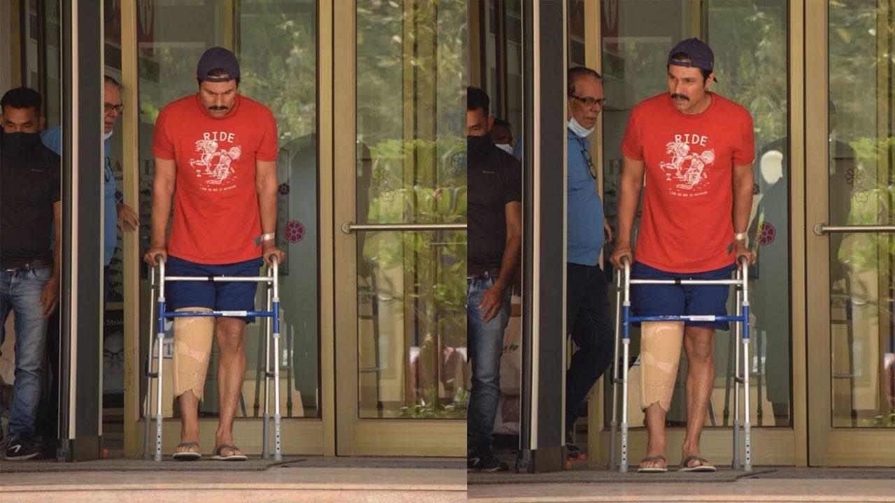 The actor, who was shooting for his debut series, ‘Inspector Avinash’, where he essays the role of a cop, suffered a serious knee injury while performing an action sequence with co actor Amit Sial, after which he was advised to rush to the hospital. Click here to see full gallery