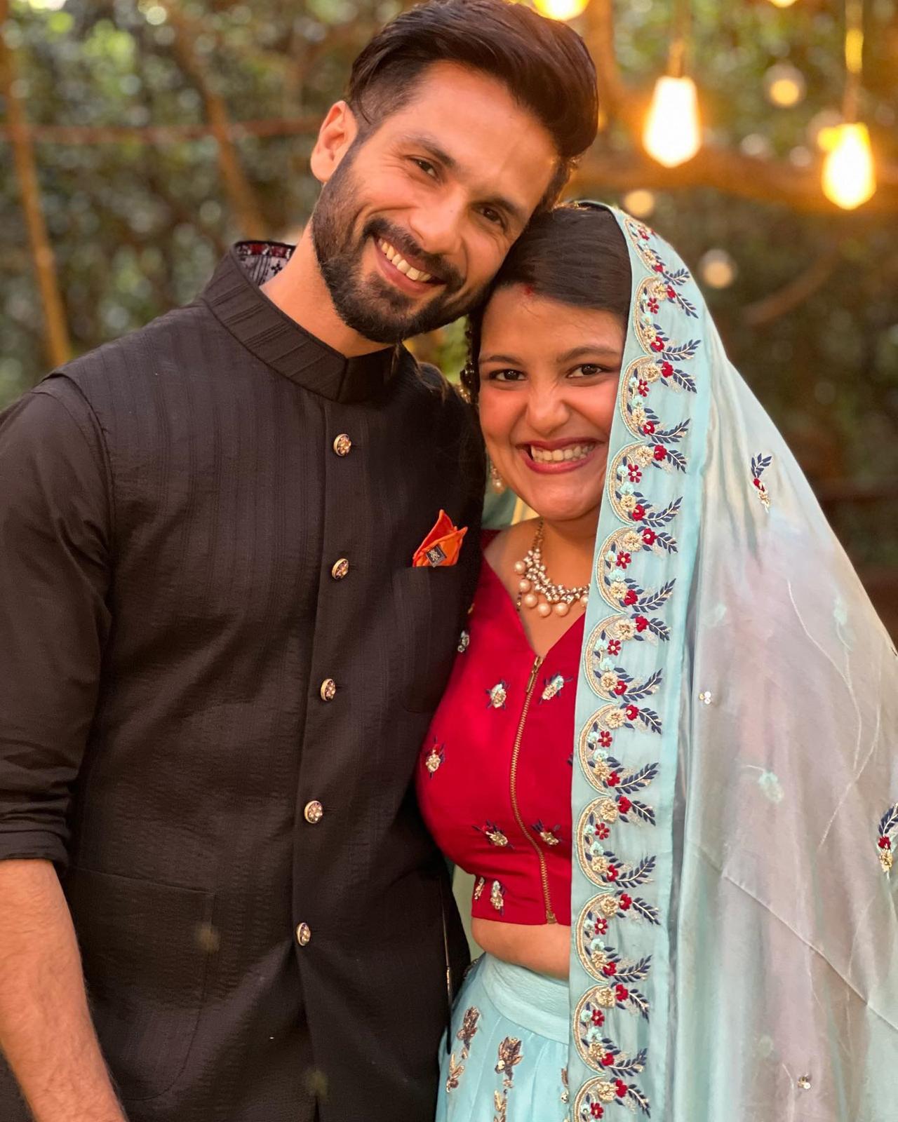 Taking to Instagram, Shahid penned a heartfelt post for Sanah, who tied the knot with actors Manoj-Seema Pahwa's son Mayank in Mahabaleshwar on Wednesday. 