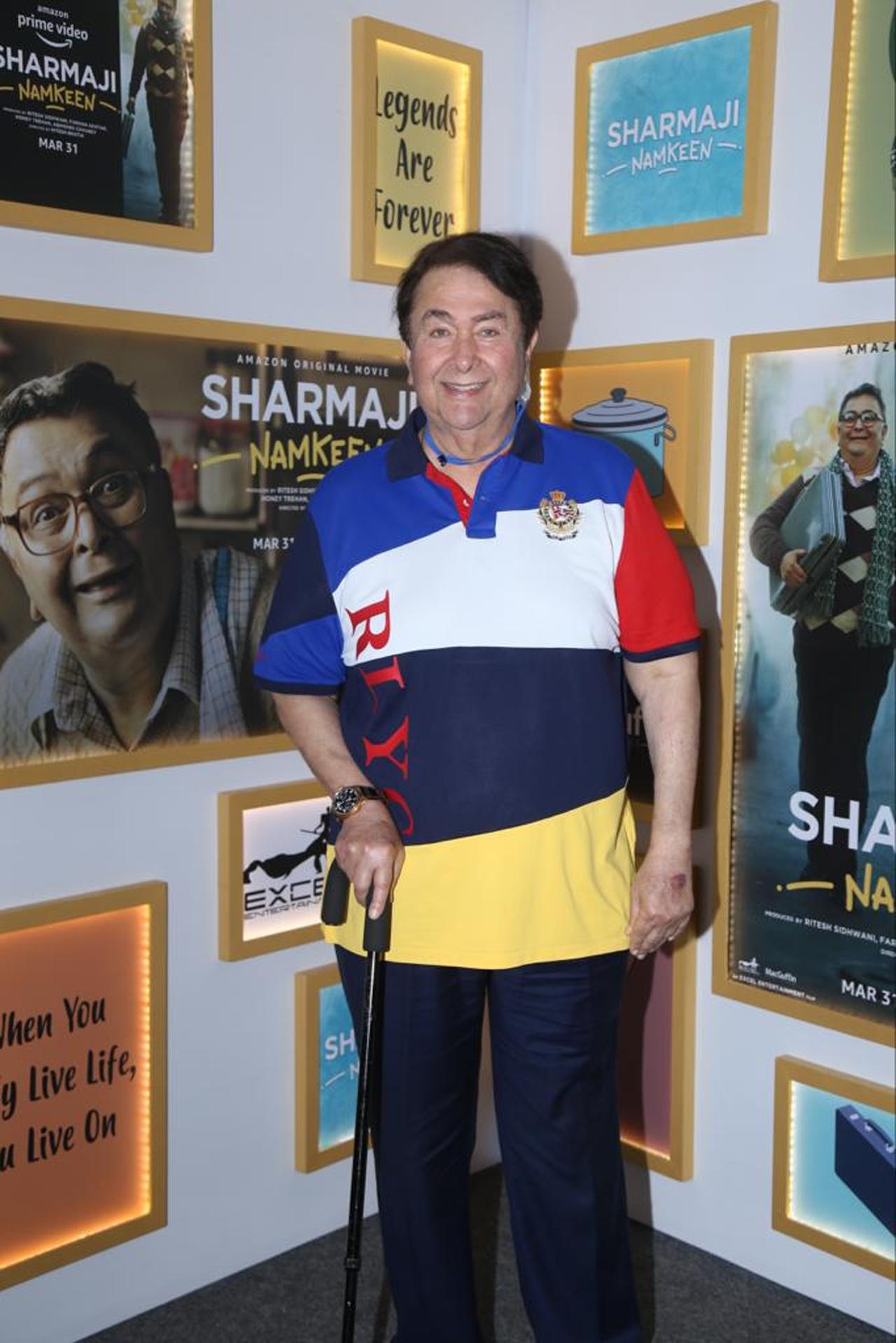 Directed by Hitesh Bhatia and produced by Excel Entertainment in association with MacGuffin Pictures, the film stars the late Rishi Kapoor and Paresh Rawal, alongside Juhi Chawla, Suhail Nayyar, Taaruk Raina, Satish Kaushik, Sheeba Chaddha, and Isha Talwar. 