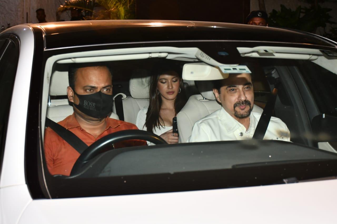 Shanya Kapoor, who is all set to make her acting debut, attended the bash with her parents - Sanjay Kapoor and Maheep Kapoor.