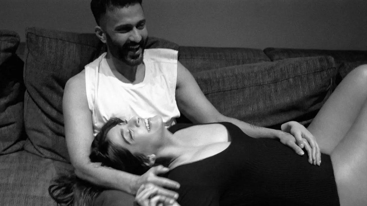 Actress Sonam Kapoor took to social media to announce her pregnancy on Monday morning. She shared maternity photoshoot pictures with husband Anand Ahuja. In the pictures the actress is seen lying on Anand's lap, as she caresses her baby bump. Read the full story here