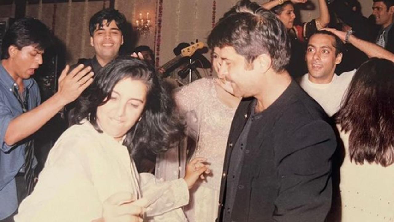 Farah Khan Birthday 2023: Shah Rukh Khan, Salman Khan, Anil Kapoor, Farah Khan shake a leg in this throwback photo; can you spot them?