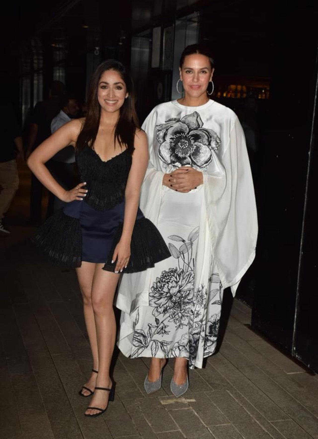 The ladies in the house and the women of the moment Yami Gautam, Neha Dhupia also struck a pose together. 'A Thursday' has been set at the backdrop of a kindergarten, whose teacher, Naina Jaiswal (Yami Gautam Dhar), takes the children into hostage and starts blackmailing everyone to get her wants and demands fulfilled. 