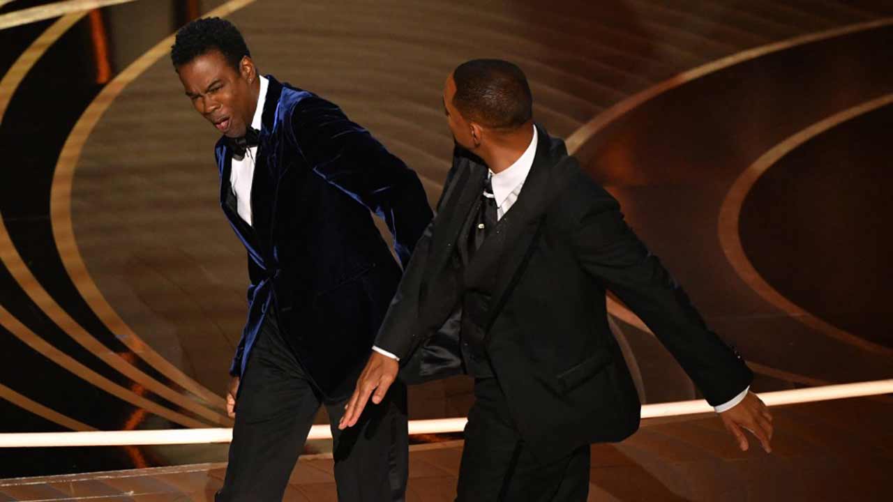 Will Smith slaps Chris Rock over a joke about his wife, drops F-bomb
American actor Will Smith punched comedian Chris Rock after he got miffed at the latter's joke directed at his wife Jada Pinkett Smith during the 94th Academy Awards. After slapping Rock, Smith walked back and used expletives, saying: 