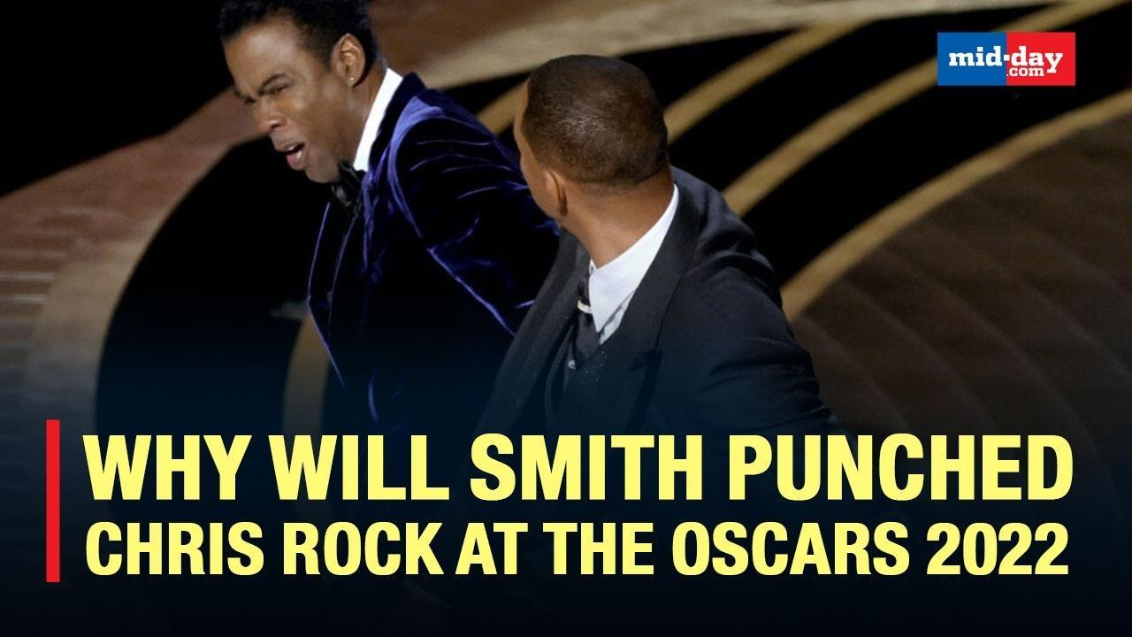 Will Smith Punches Chris Rock Over A Joke About Wife Jada Pinkett At Oscars 2022