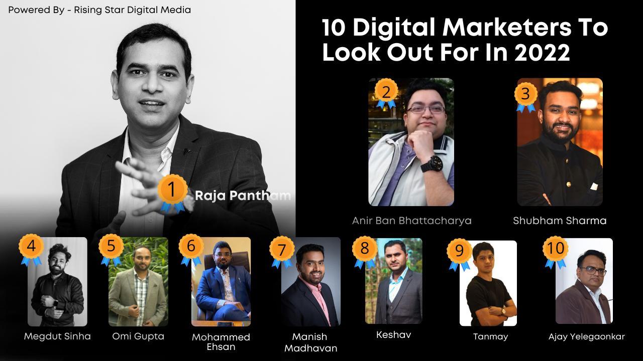10 Digital Marketers To Look Out For in 2022