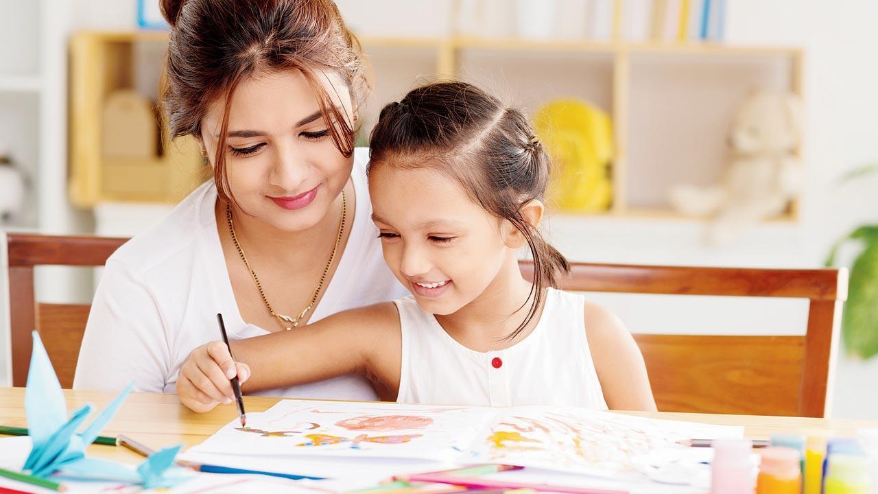Arty fun with mum
