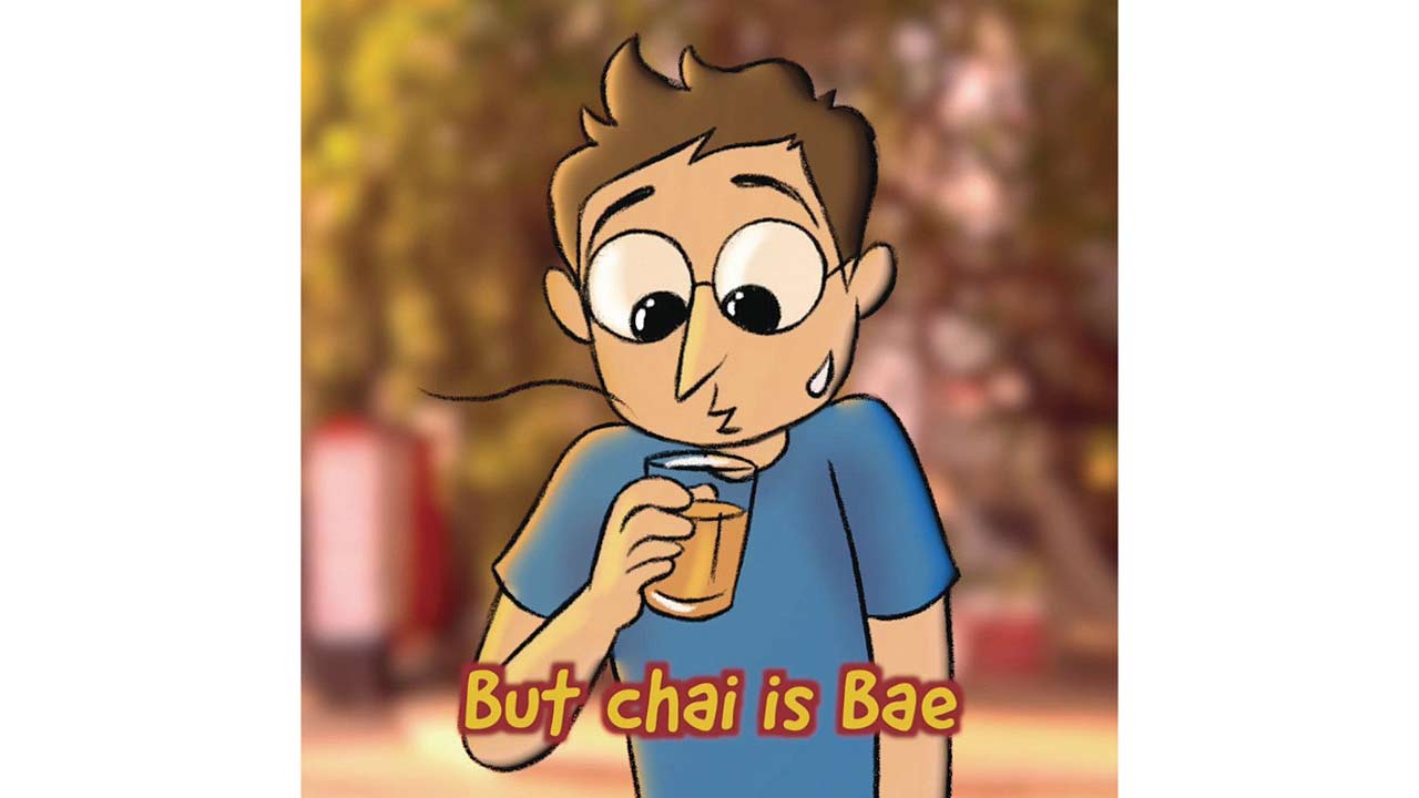 When it’s too hot outside but chai is bae artwork