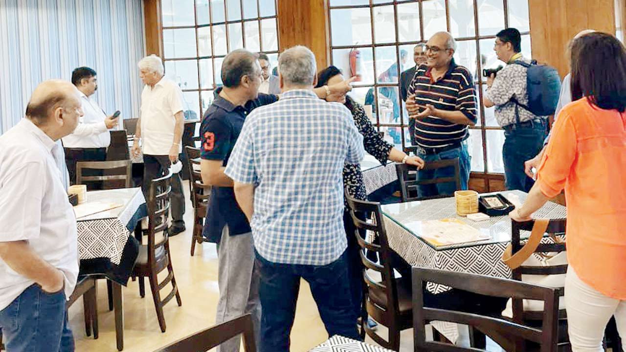 The cafe is open to the gymkhana members and their guests