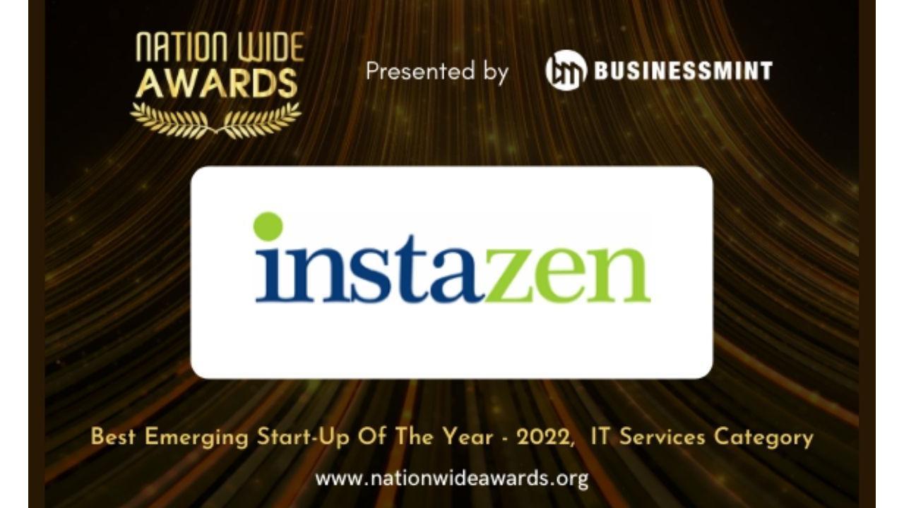 Instazen wins the Best Emerging Start-up of the Year for IT Services by Business Mint