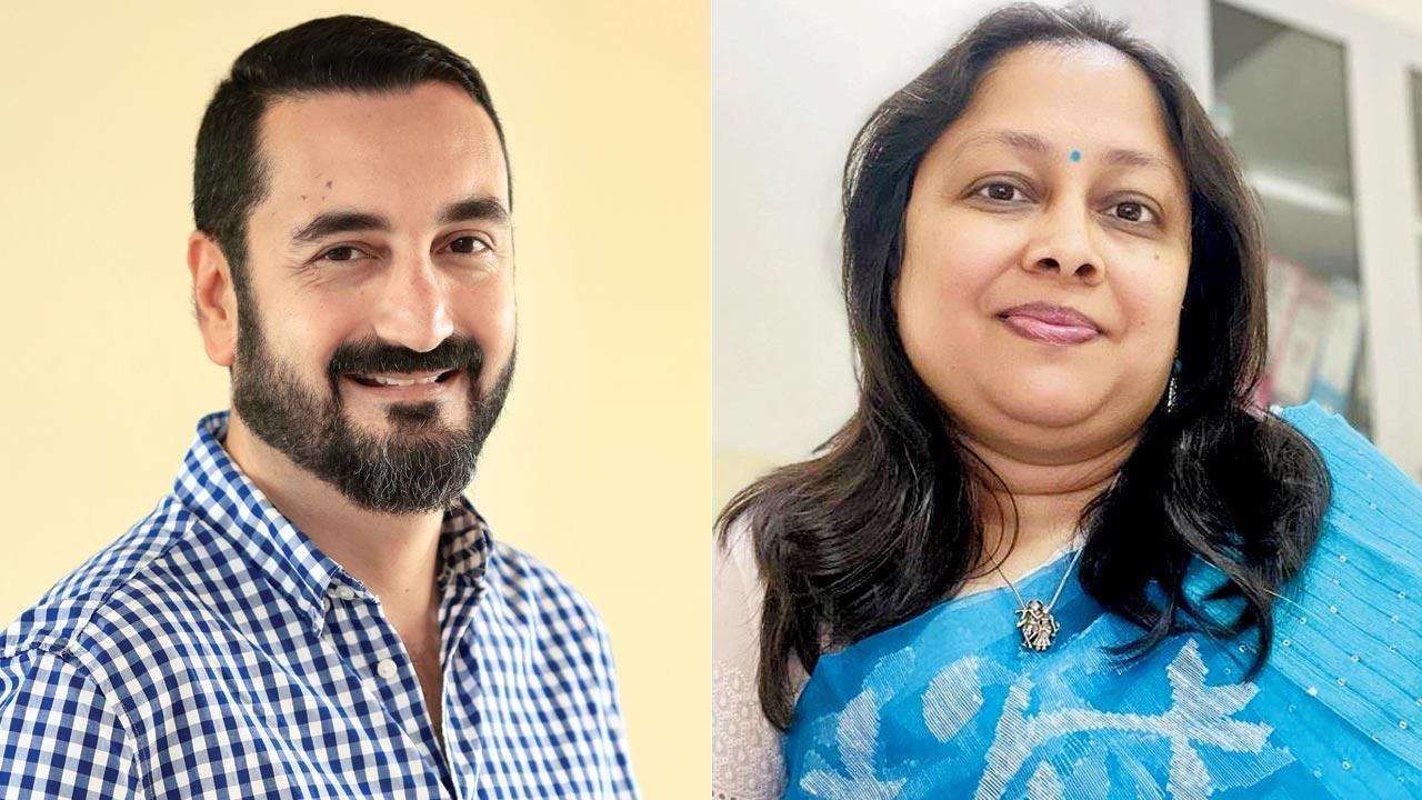 Zirak Marker, child, adolescent and family psychiatrist and psychotherapist; (right) Samindara Sawant, psychologist and psychotherapist