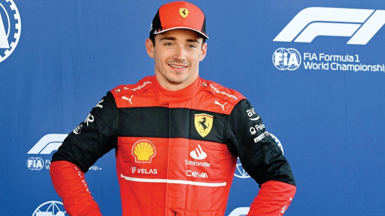 Leclerc takes pole from Verstappen