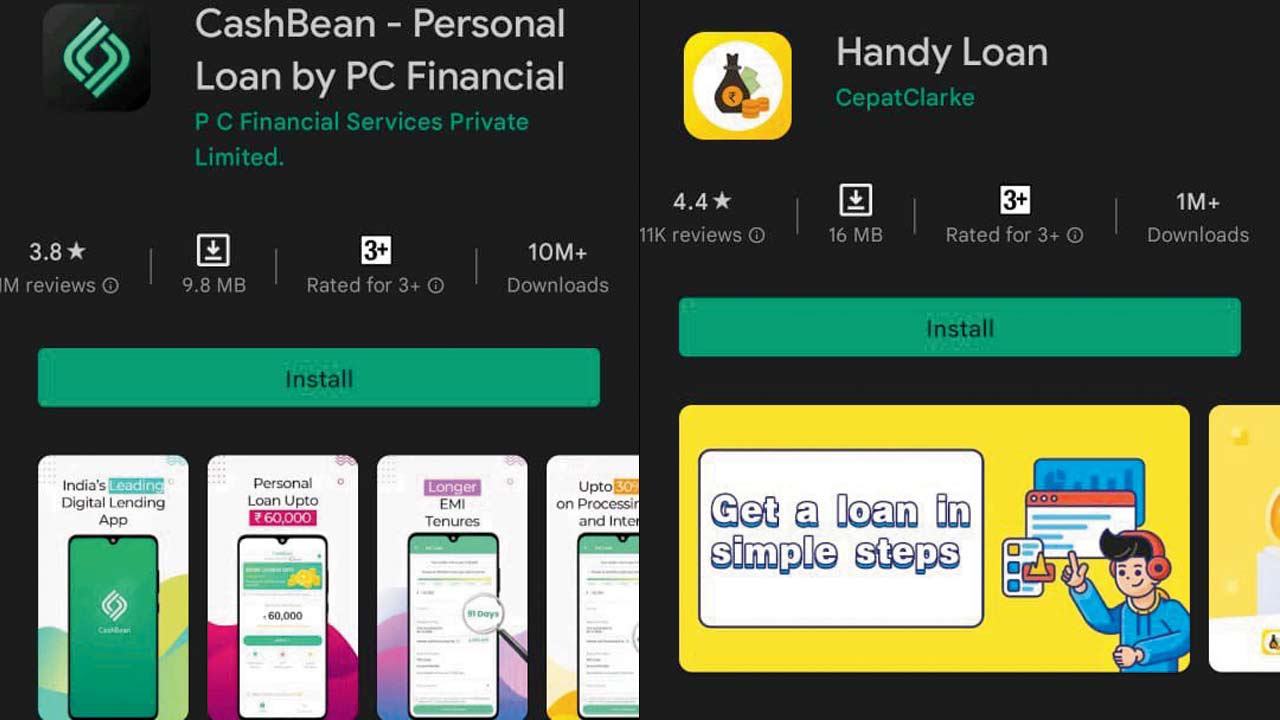 Some of the popular instant loan apps