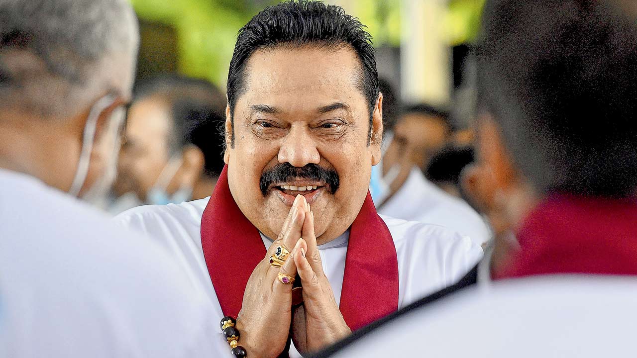 Mahinda Rajapaksa resigned as Lankan PM on Monday amid a wave of unprecedented protests across the country. File pic