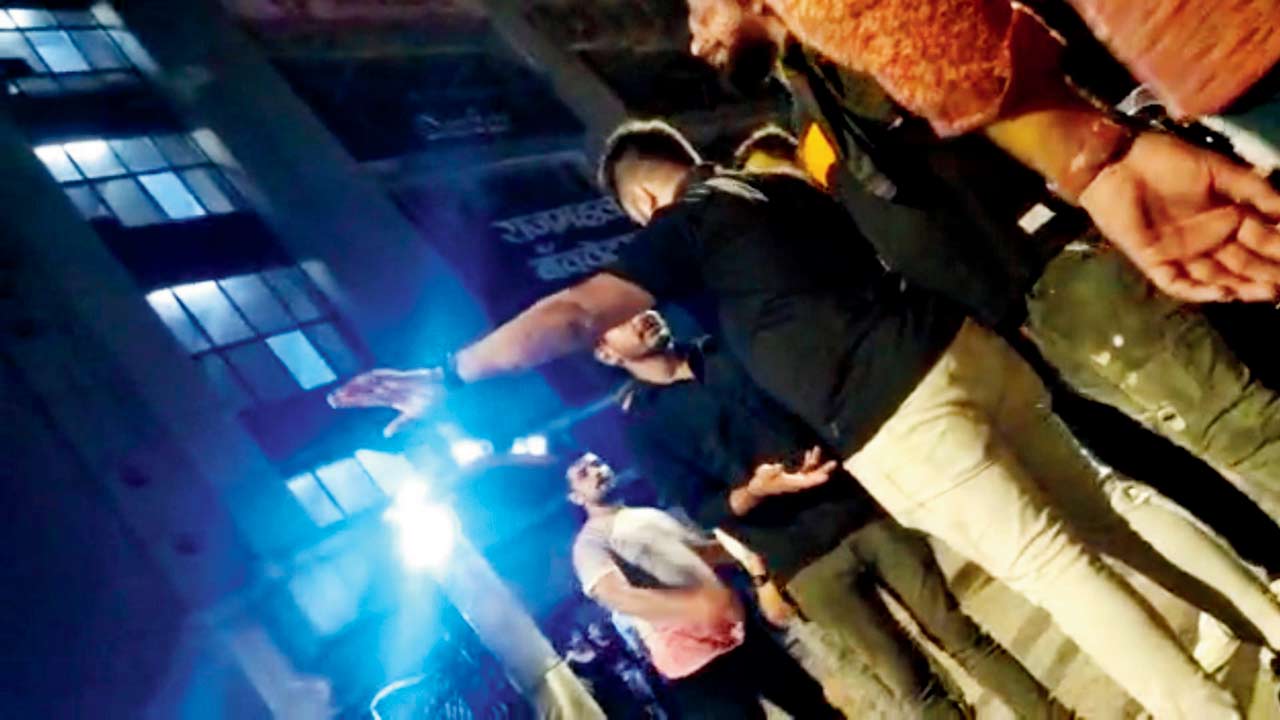 Patrons outside Rood Lounge in Malad West after the ‘firing’