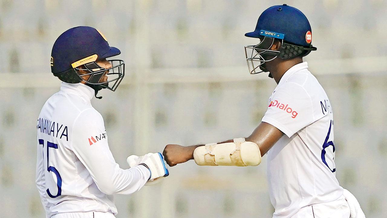 Mathews, Dhananjaya keep Sri Lanka alive in 2nd Test vs Bangladesh
