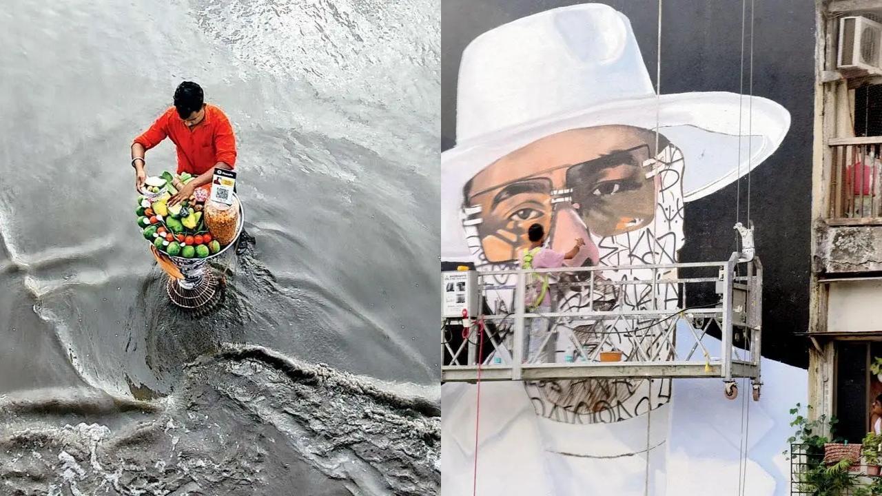 Mumbai: From vendor whipping up bhel by edge of sea to Lalbaug's giant artwork