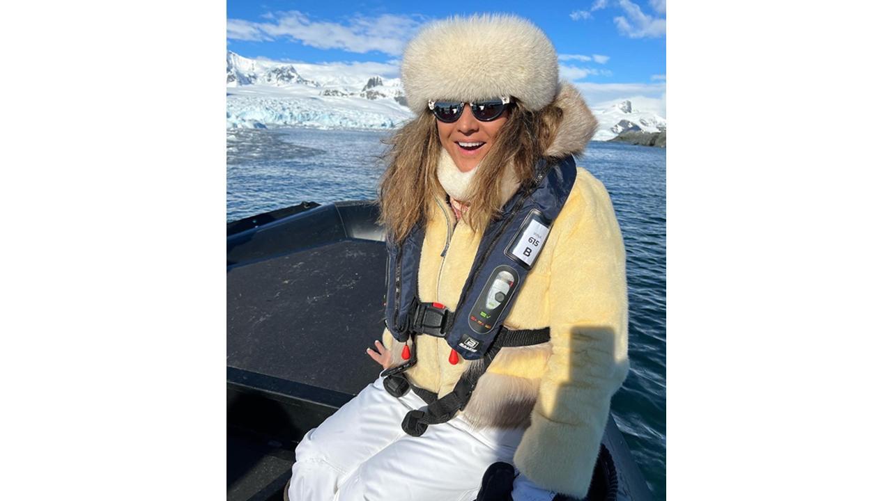 Humanitarian Meera Gandhi supports the climate change campaign in Antarctica
