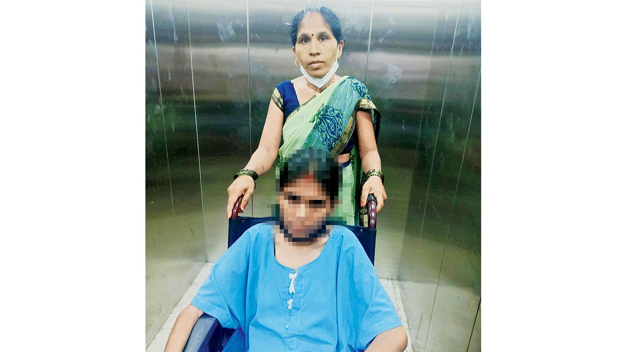 Pushpa Pandey, mother of a TB patient at Sir JJ Hospital