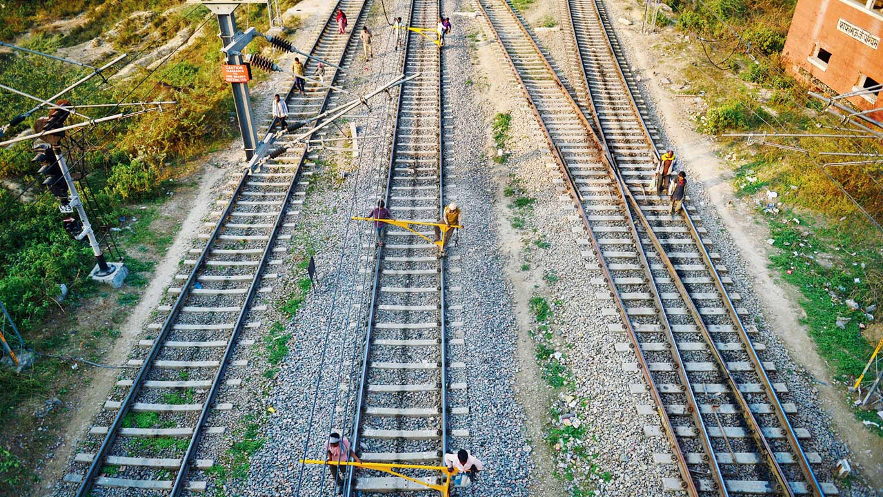 All the bunkers were assigned emergency track maintenance work. Representation pic/AFP