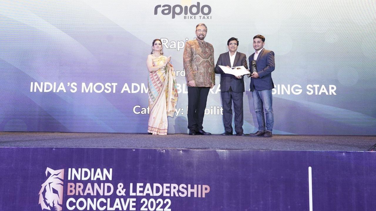 TBS Media – The Brand Story Recognized Rapido as India’s Most Admirable Rising Star