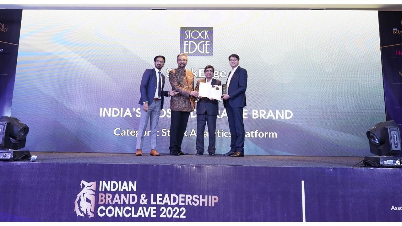 TBS Media – The Brand Story Awarded StockEdge as India’s Most Admirable Brand