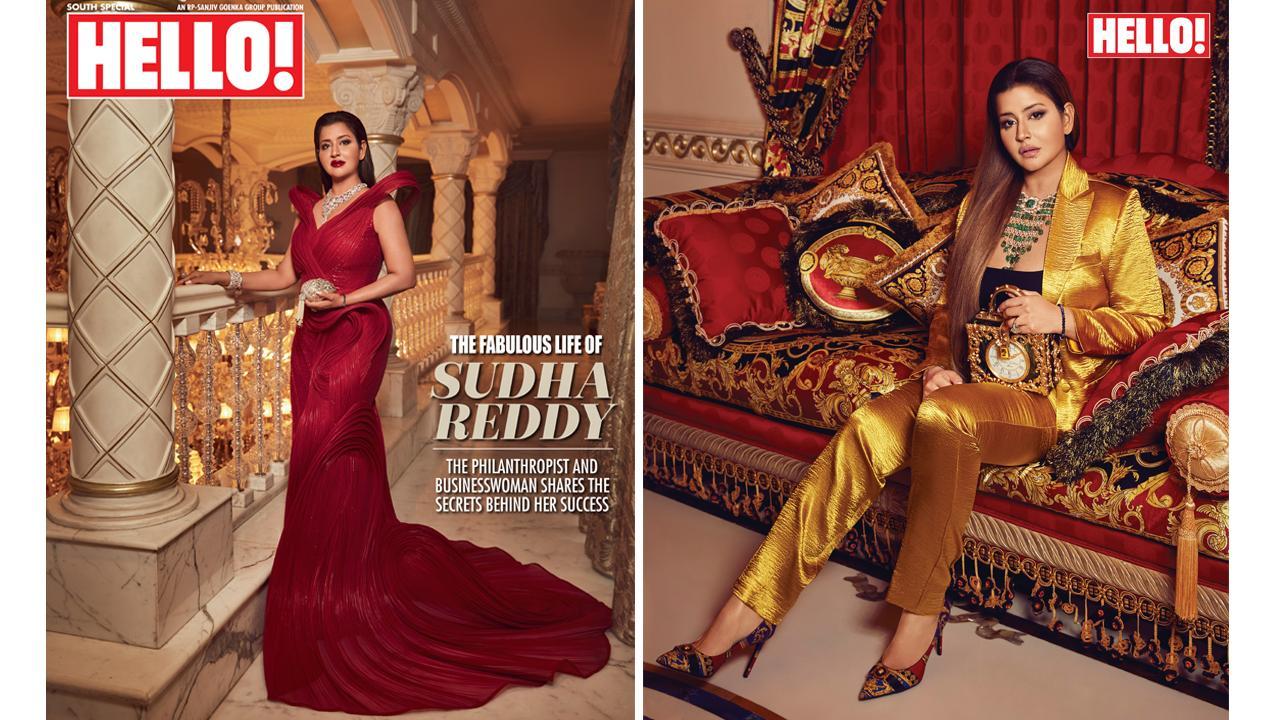 Hyderabad’s Entrepreneur-Philanthropist Sudha Reddy Features On The Inaugural South Magazine Cover Of HELLO! India