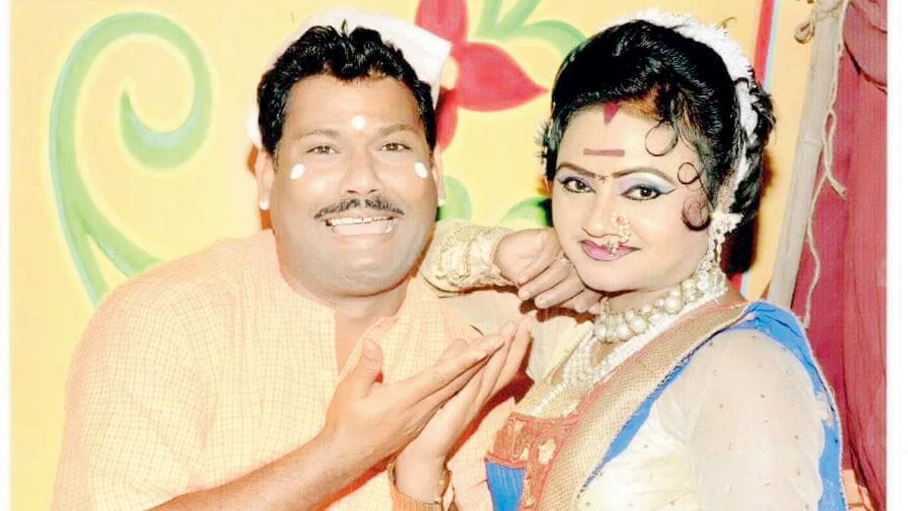 Tamasha artistes Sudhakar Pote and Seema Pote